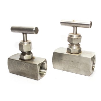 SS Needle Valve High Pressure Square Body NPT Thread (6000PSI) Stainless Steel 316